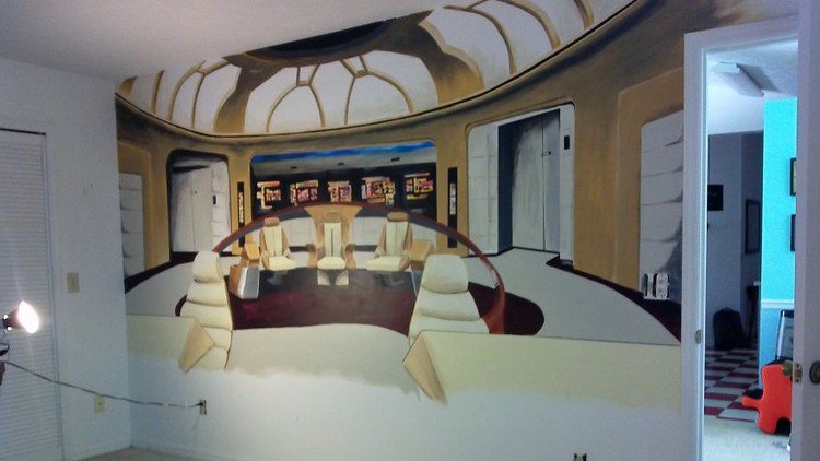 full star trek mural