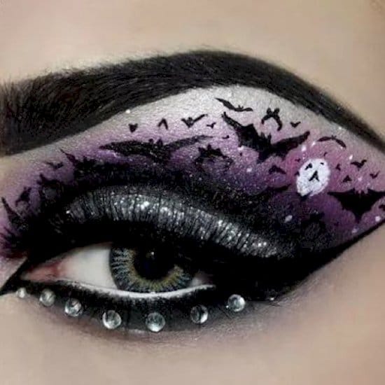 halloween-makeup-bats