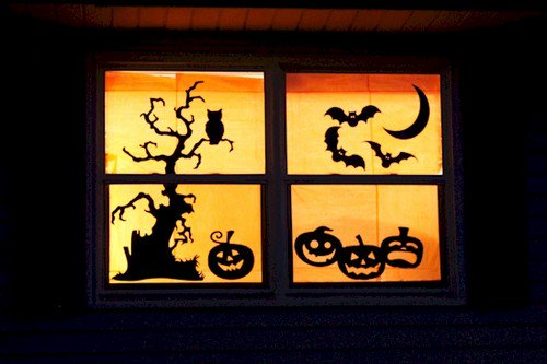 halloween window