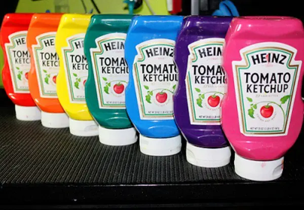 ketchup bottle paints