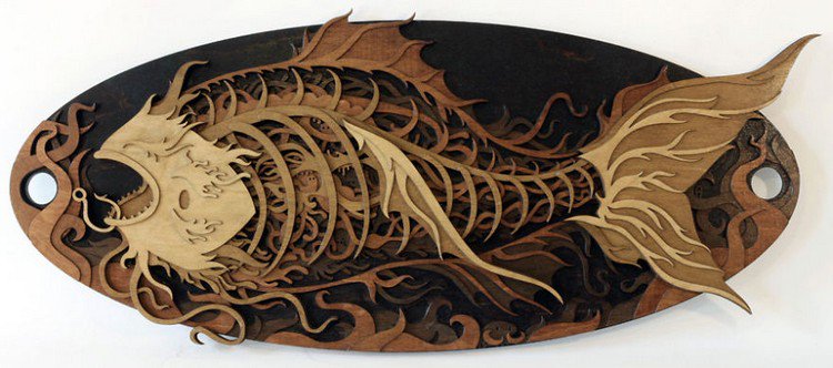 laser cut fish