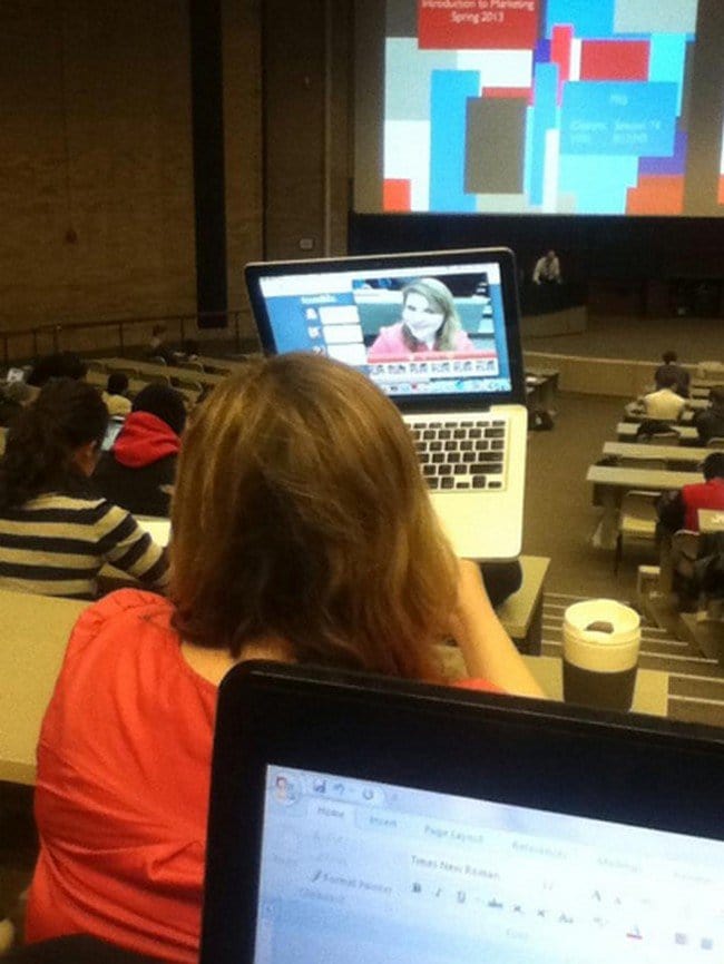 lecture selfie