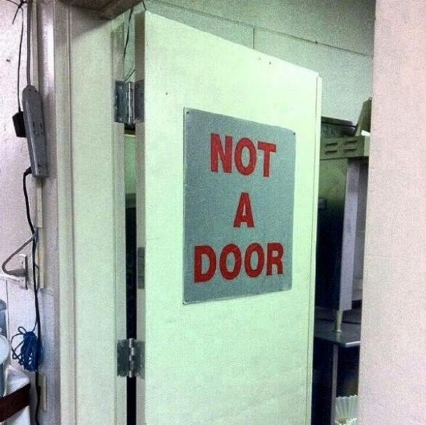 not a door