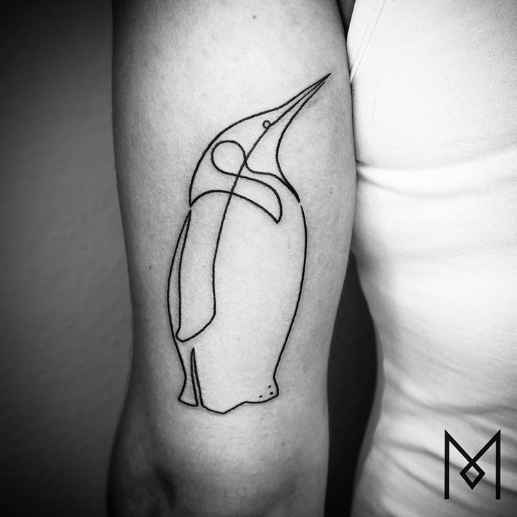 one-line-tattoo-mo-ganji-penguin