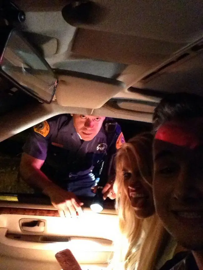 police selfie