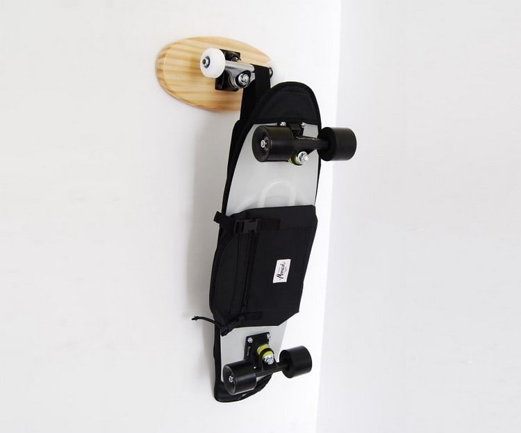 skateboard coat rack