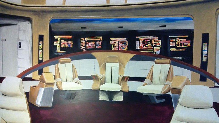 star trek mural