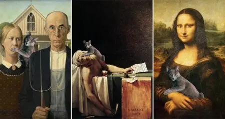 Eduard Cirstea Cat In Classic Artworks
