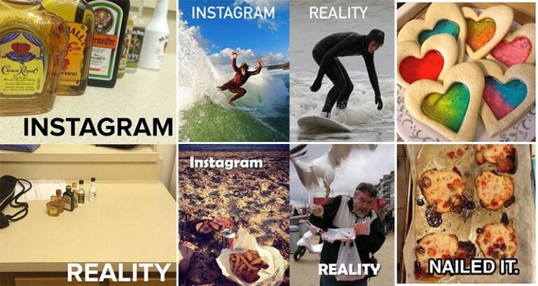 Instagram Expectation Vs Reality