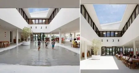 Japanese Preschool Rain Puddles Playtime