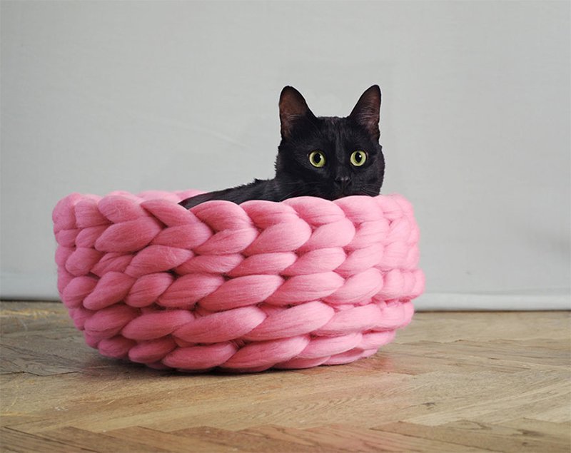 Pink Cat Bed