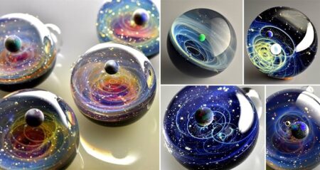Satoshi Tomizu Space Glass Pendants