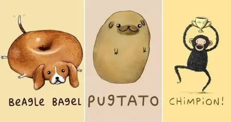 Sophie Corrigan Cute Animal Illustrations Puns