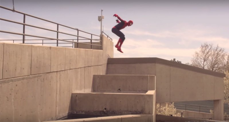 When SpiderMan�s Web Fails He Turns To Parkour