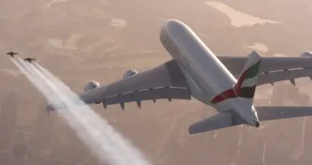 Vince Reffet And Yves Rossy Jet Packs Airbus A380