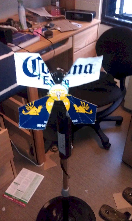 beer box fan