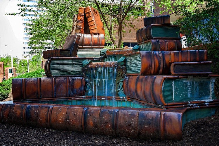 book-fountain