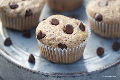 choc chip zucchini muffins