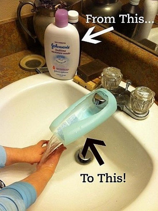 faucet bottle trick