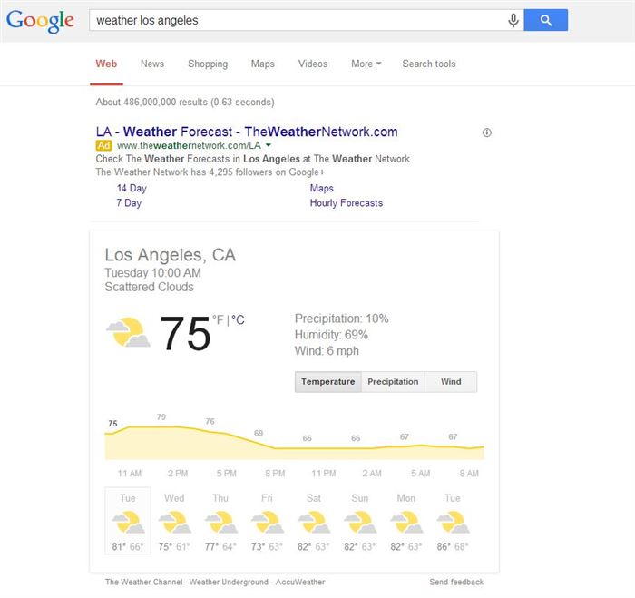 google weather