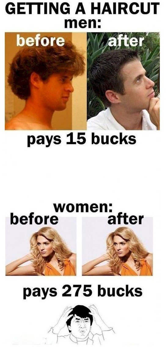 haircut men women