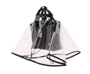 handbag raincoat plastic