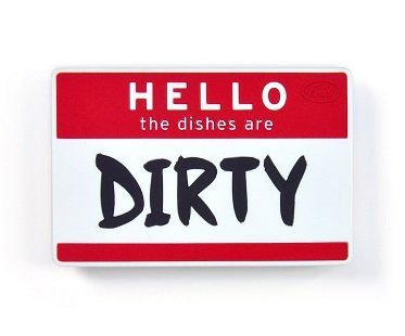 hello dishwasher sign dirty