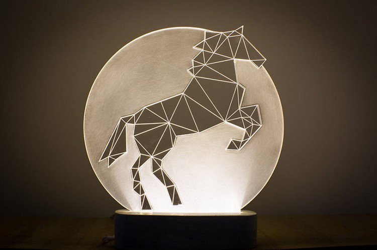 horse lamp
