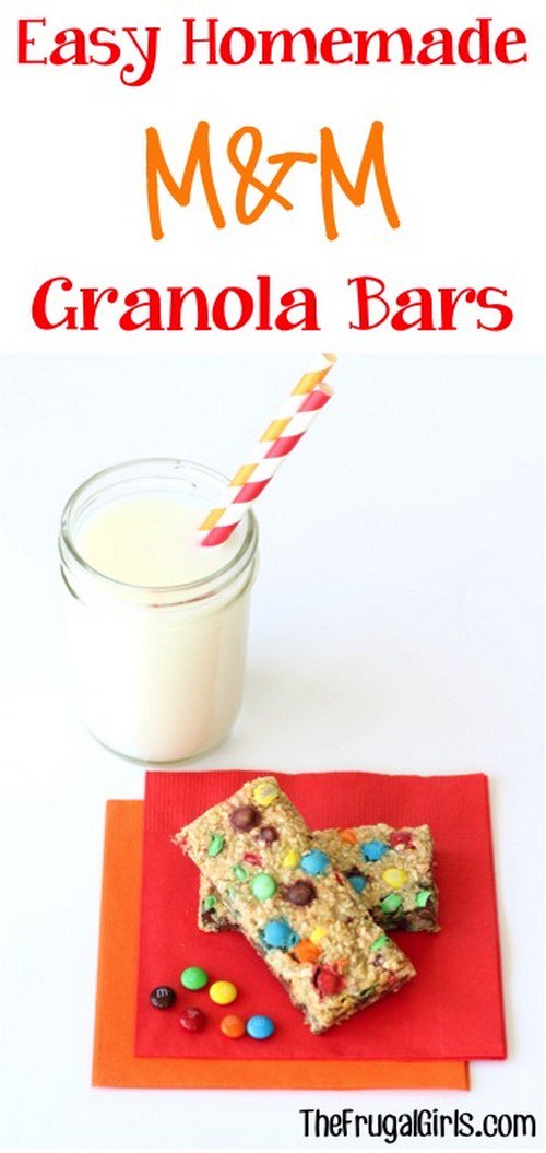 m and m granola bars