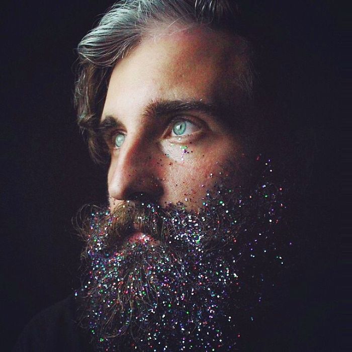 multi colored beard