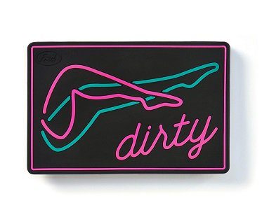 neon dishwasher sign dirty