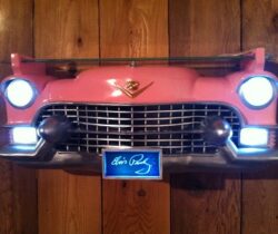 pink cadillac wall shelf lights