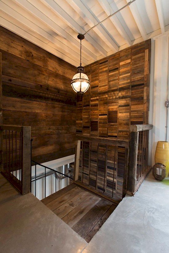 plank boards stairwell