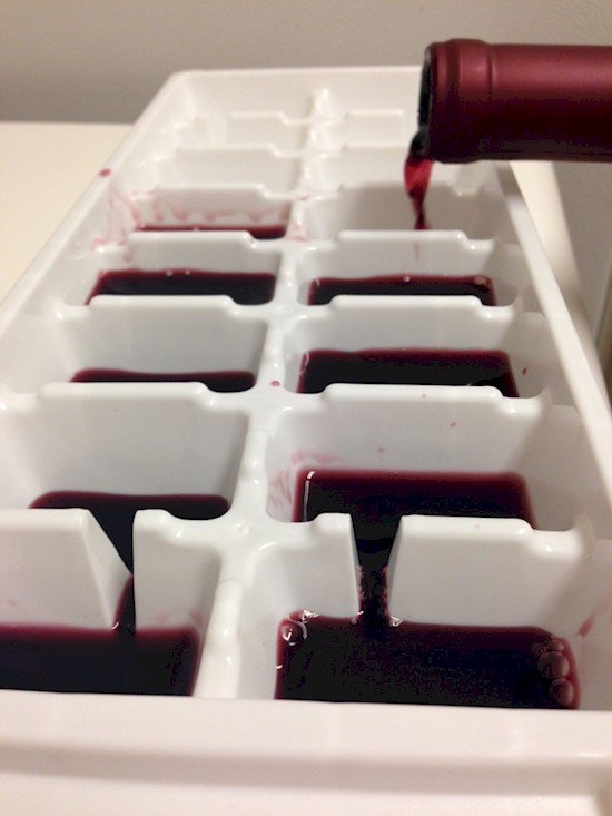 red wine ice cubes