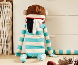 sock monkey laundry bag