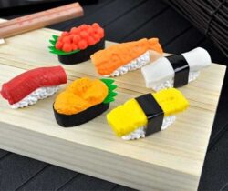 sushi erasers