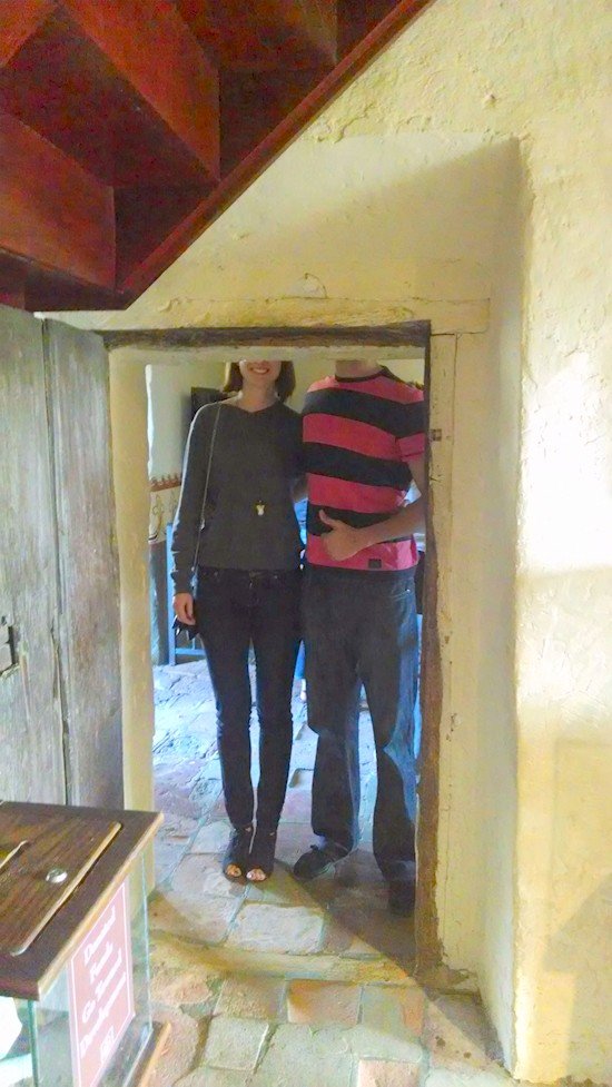 tall couple doorway