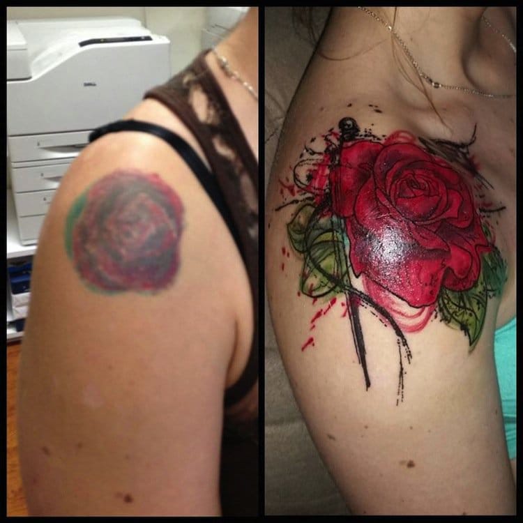 flower tattoo gone wrong