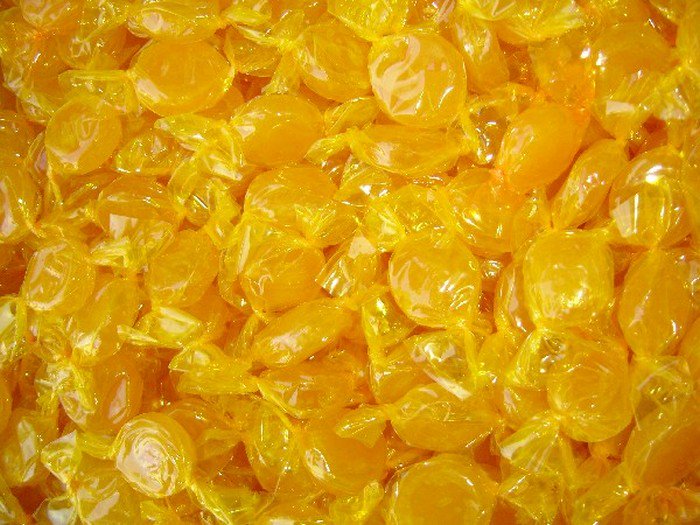 yellow butterscotch candies