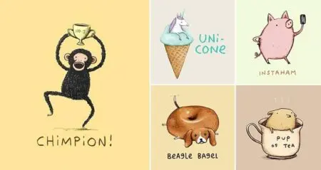 Animal Pun Illustration