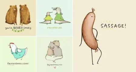 Animal Pun Illustrations