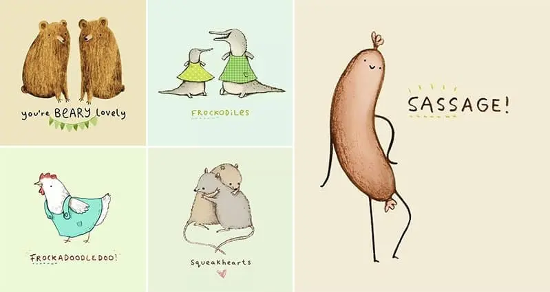 15 Adorable Animal Pun Illustrations You Will Love - Part 1