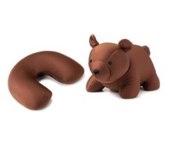 Bear Zip and Flip Travel Pillow