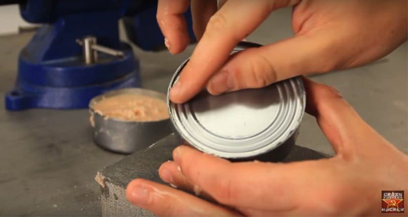 Learn How To Open A Can Without A Can Opener Using This Awesome Hack