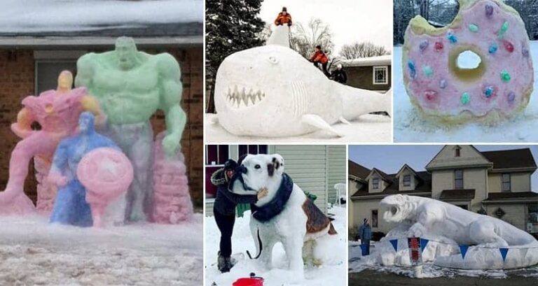 Incredible Snow Sculptures Art