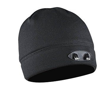 LED beanie hat black
