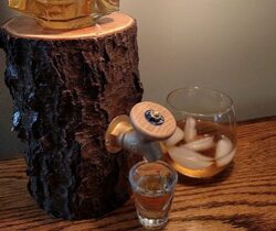 Log Liquor Dispenser