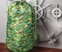 Money Stacks Laundry Bag