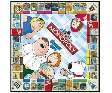 Monopoly Family Guy Edition board