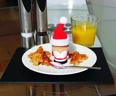 Santa Egg Cup and Toast Cutter